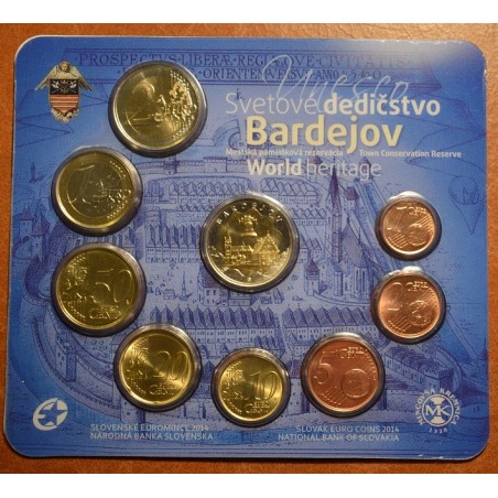 Euromince mince Súbor Slovenských mincí 2014 \\"UNESCO - Bardejov\\"