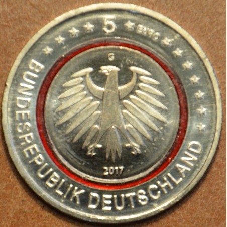 Euromince mince 5 Euro Nemecko \\"G\\" 2017 Tropické pásmo (UNC)