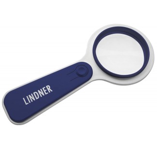 Euromince mince Modrá Lindner lupa s LED podsvietením