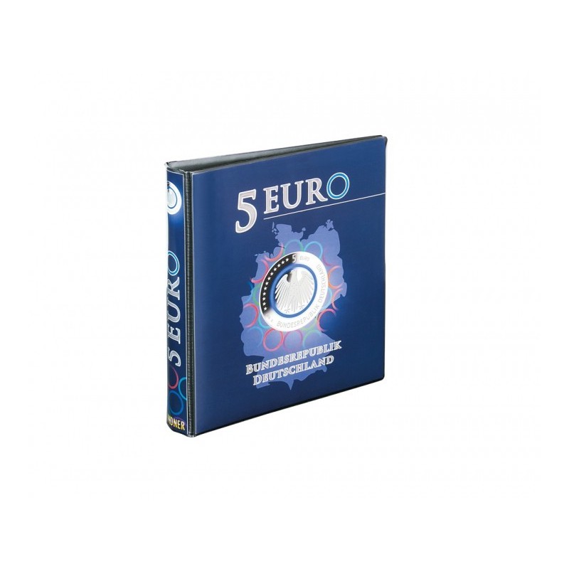 Euromince mince Lindner prázdny album na 5 Euro mince Nemecko 2016-
