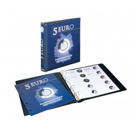 eurocoin eurocoins Lindner illustrated album for 5 Euro coins Germa...
