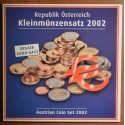 Austria 2002 set of 8 coins (BU)