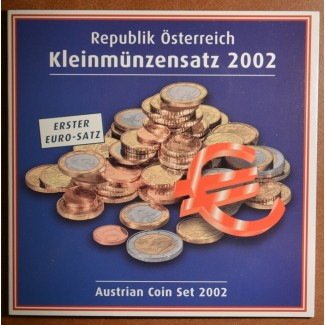 eurocoin eurocoins Austria 2002 set of 8 coins (BU)