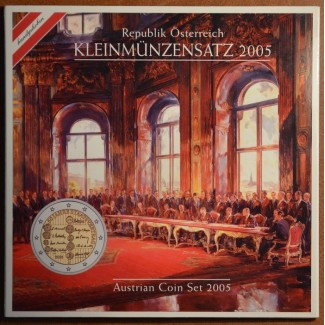 Euromince mince Rakúsko 2005 sada 8 mincí (BU)