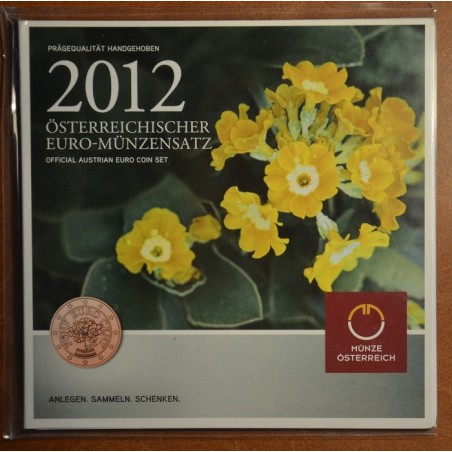 Euromince mince Rakúsko 2012 sada 8 mincí (BU)