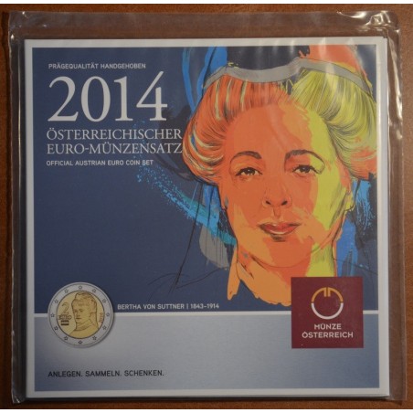 eurocoin eurocoins Austria 2014 set of 8 coins (BU)