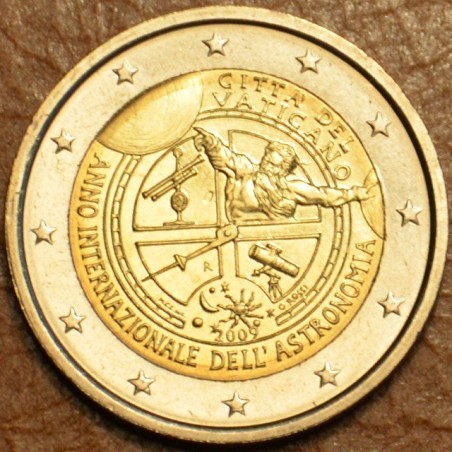 eurocoin eurocoins 2 Euro Vatican 2009 - International Year of Astr...
