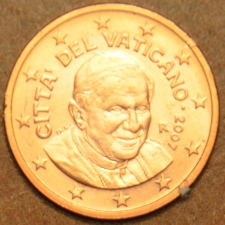 Euromince mince 1 cent Vatikán 2007 Benedikt XVI. (BU)