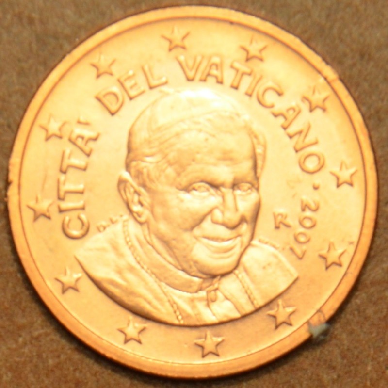 Euromince mince 5 cent Vatikán 2007 Benedikt XVI. (BU)