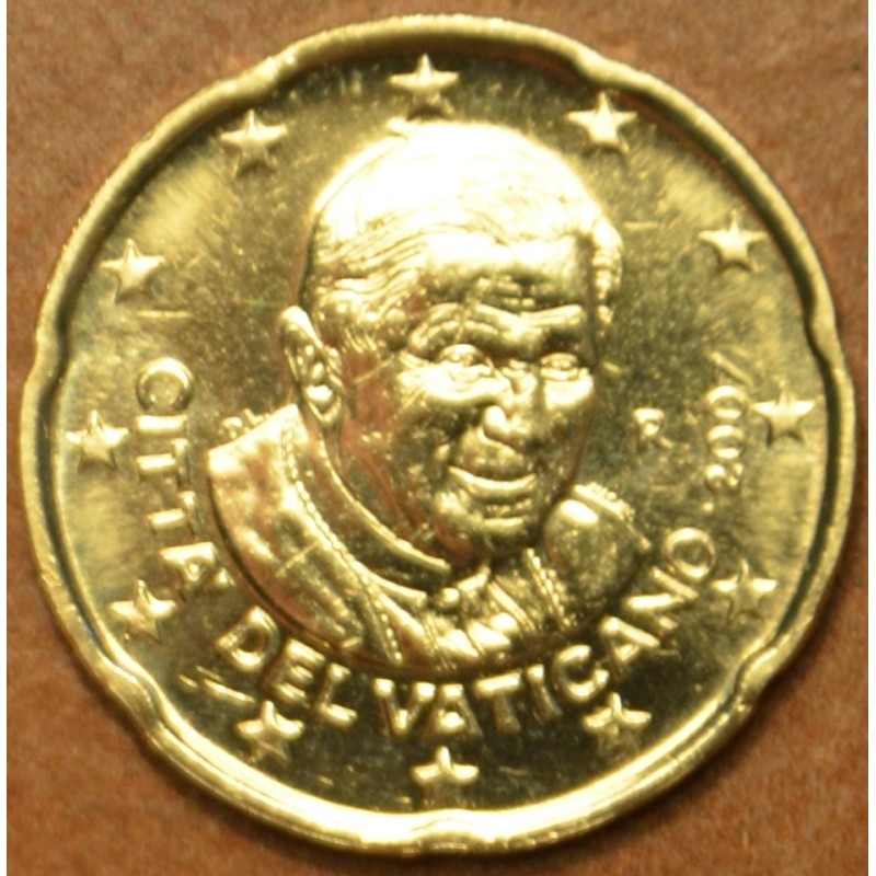 Euromince mince 20 cent Vatikán 2007 Benedikt XVI. (BU)