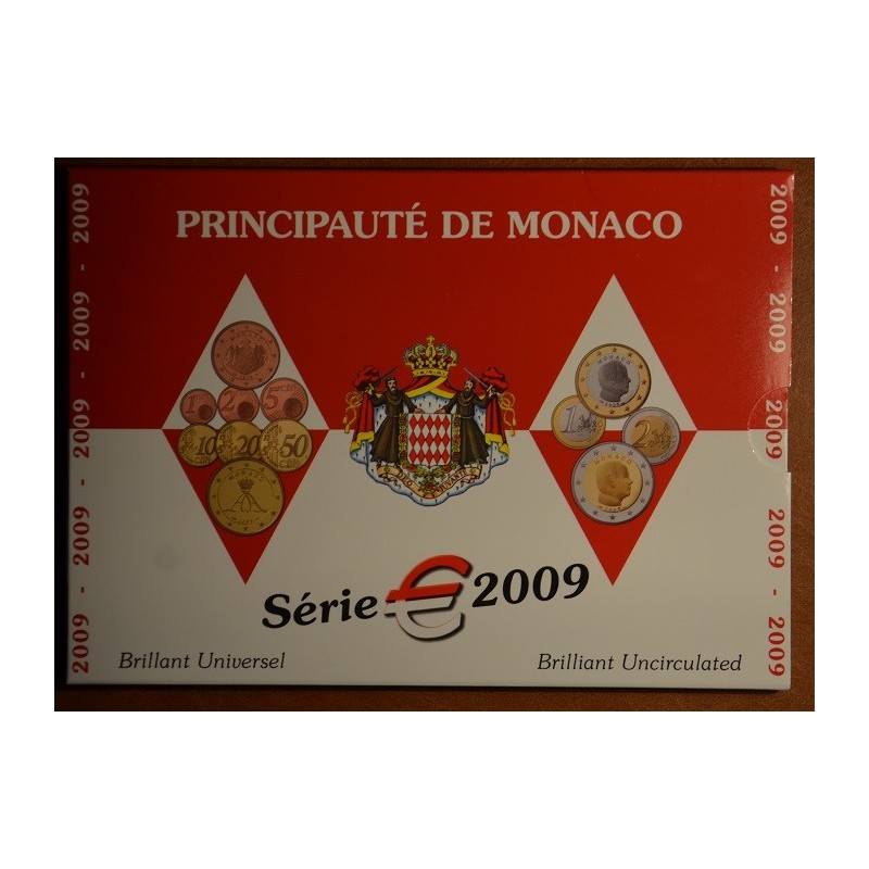 euroerme érme Monaco 2009 - 8 részes forgalmi sor (BU)