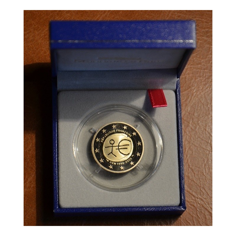 euroerme érme 2 Euro Franciaország 2009 - 10 éves az Európai Monetá...
