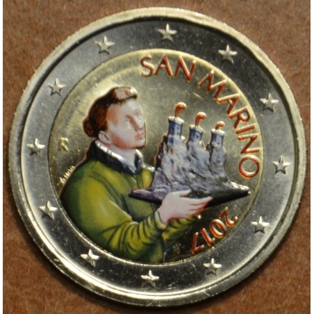 euroerme érme 2 Euro San Marino 2017 - Szent Marinus (színezett UNC)