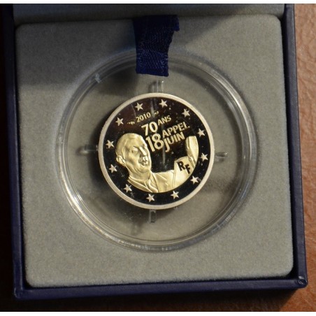 Euromince mince 2 Euro Francúzsko 2010 - 70. výročie výzvy generála...