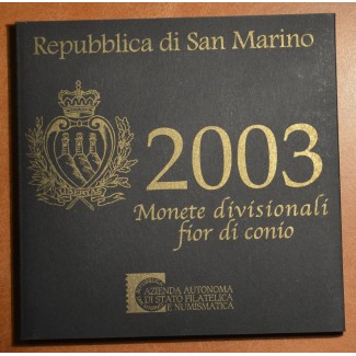 Euromince mince San Marino 2003 sada s 5 Euro Ag mincou (BU)