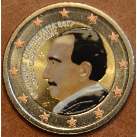 euroerme érme 2 Euro Görögország 2017 - Nikos Kazantzakis (színezet...