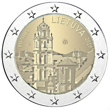 euroerme érme 2 Euro Litvánia 2017 - Vilnius (UNC)