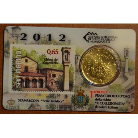Euromince mince 50 cent San Marino 2012 + známka VI. (BU)