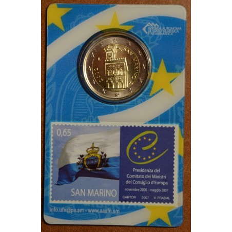Euromince mince 2 Euro San Marino 2012 - Dom vlády (BU karta so zná...