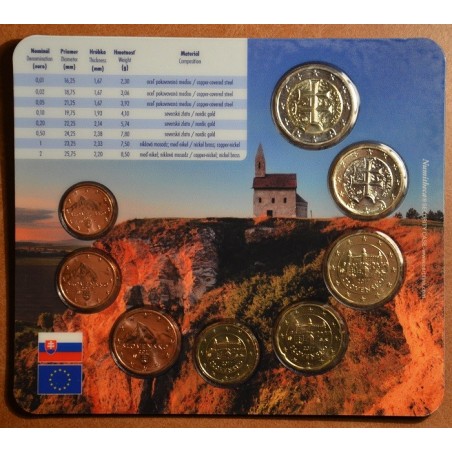 eurocoin eurocoins Set of 8 Slovak coins 2017 (BU)