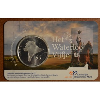 euroerme érme 5 Euro Hollandia 2015 Waterloo (UNC kártya)
