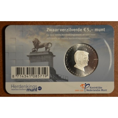 eurocoin eurocoins 5 Euro Netherlands 2015 Waterloo (UNC card)