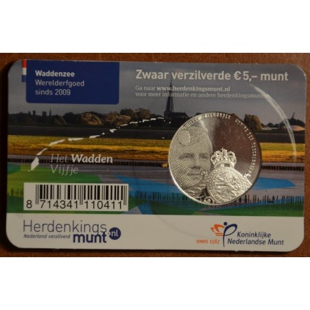 Euromince mince 5 Euro Holandsko 2016 Wadden (UNC karta)
