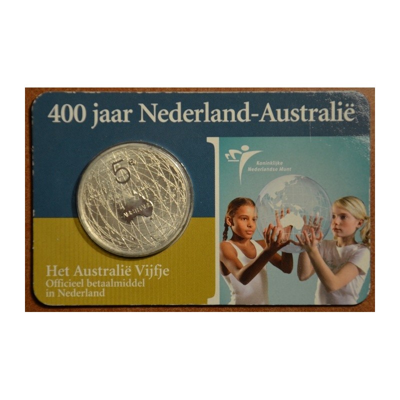 euroerme érme 5 Euro Hollandia 2006 - Ausztrália (BU kártya)