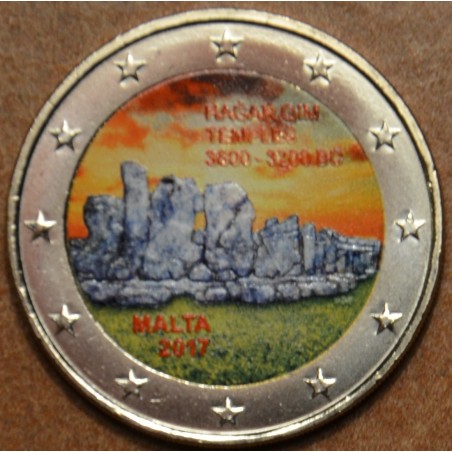 Euromince mince 2 Euro Malta 2017 - Hagar Qim II. (farebná UNC)