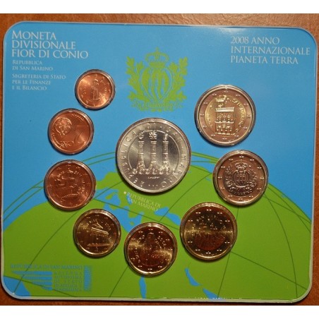 Euromince mince San Marino 2008 oficiálna sada 9 mincí (BU)