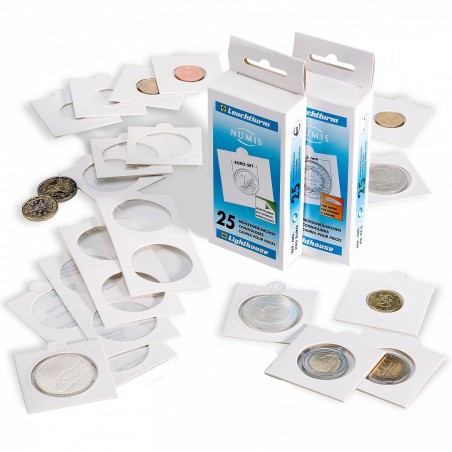 eurocoin eurocoins Leuchtturm self-adhesive holder for euroset (8 pcs)