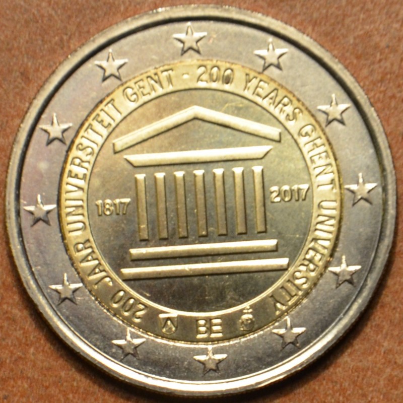 Euromince mince 2 Euro Belgicko 2017 - Univerzita v Gente (UNC)