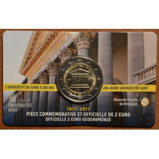 Euromince mince 2 Euro Belgicko 2017 - Univerzita v Gente (BU karta...