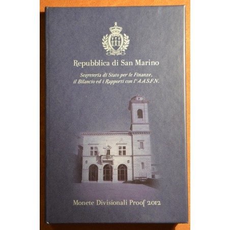 eurocoin eurocoins Set of 9 Euro coins San Marino 2012 (Proof)