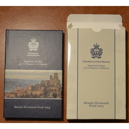 Euromince mince Sada 9 mincí San Marino 2014 (Proof)