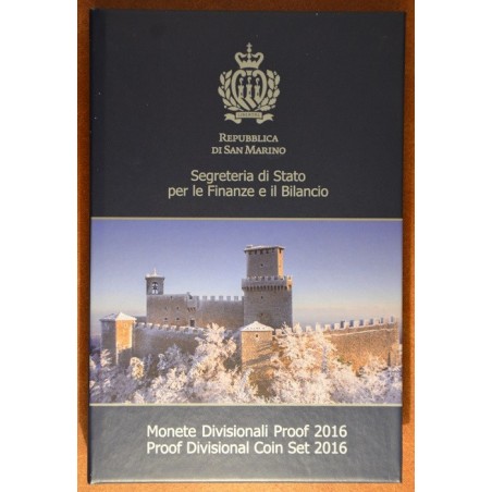 euroerme érme 10 részes forgalmi sor San Marino 2016 (Proof)