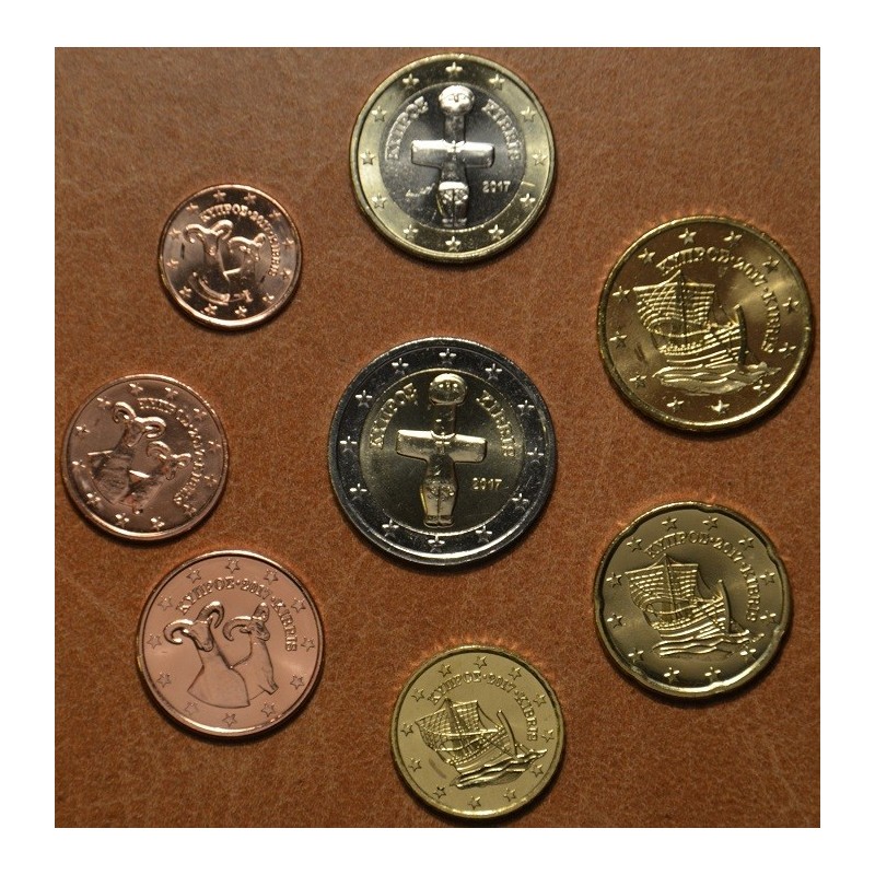 Euromince mince Sada 8 euromincí Cyprus 2017 (UNC)