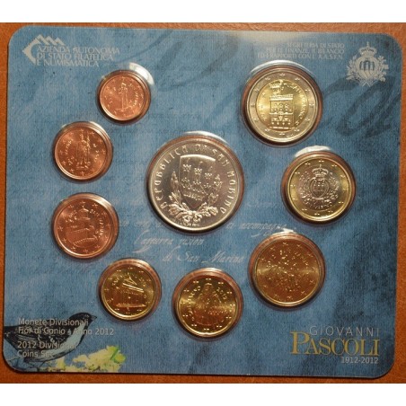Euromince mince San Marino 2012 oficiálna sada 9 mincí (BU)