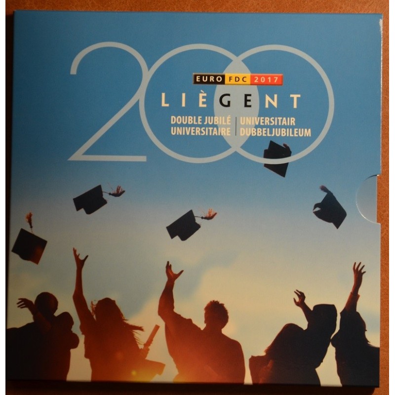 eurocoin eurocoins Belgium 2017 official set + 2x 2 Euro Liege & Gh...