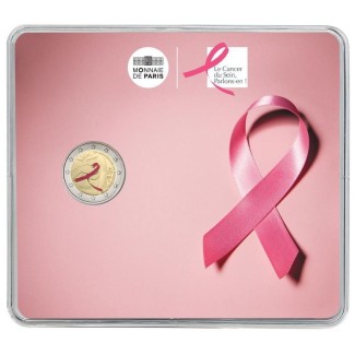 Euromince mince 2 Euro Francúzsko 2017 - Výskum rakoviny prsníka (BU)