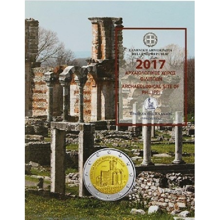 euroerme érme 2 Euro Görögország 2017 - Philippi (BU kártya)