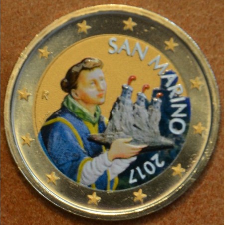 euroerme érme 2 Euro San Marino 2017 - Szent Marinus II. (színezett...