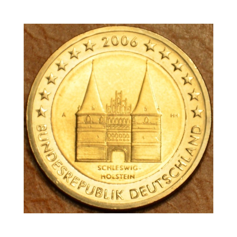 eurocoin eurocoins 2 Euro Germany 2006 \\"A\\" Holstentor in Lübeck...