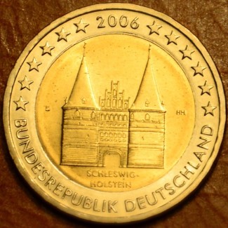 Euromince mince 2 Euro Nemecko 2006 \\"D\\" Holstentor v Lübecku / ...