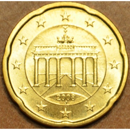 Euromince mince 20 cent Nemecko \\"J\\" 2008 (UNC)
