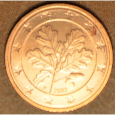 euroerme érme 1 cent Németország \\"F\\" 2002 (UNC)