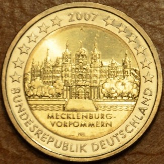 2 Euro Nemecko "A" 2007 - Mecklenburg-Vorpommern: Schwerin Castle (UNC)