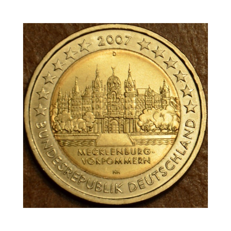 Euromince mince 2 Euro Nemecko 2007 \\"D\\" Meklenbursko-Predpomora...