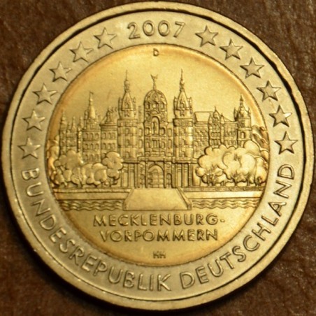 euroerme érme 2 Euro Nemecko 2007 \\"D\\" Mecklenburg-Vorpommern ka...