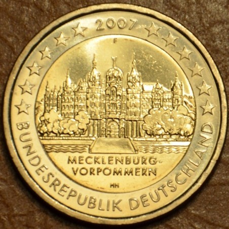 Euromince mince 2 Euro Nemecko 2007 \\"F\\" Meklenbursko-Predpomora...